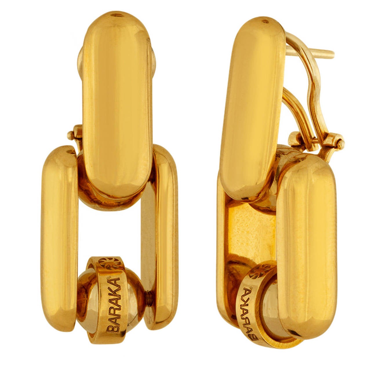 Baraka 18K Yellow Gold Earrings