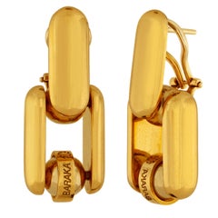 Vintage Baraka 18K Yellow Gold Earrings