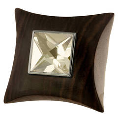 E.W. Schreiber 16.0 Carat Citrine & Ebony Wood Gold Ring 5