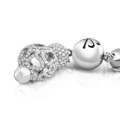 Jacob & Co. Orecchini a goccia in oro con pizzo e diamanti da 4,64 carati