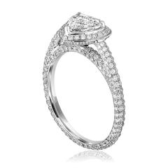GIA Certified 0.82 Carat G VS1 Heart Shaped Diamond Engagement Ring