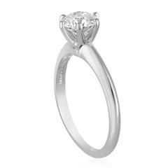 Tiffany & Co. Platinring, GIA-zertifizierter 1,19 Karat F VS1 Diamant