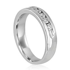 1.00 Carat Men's Diamond Platinum Wedding Band Ring