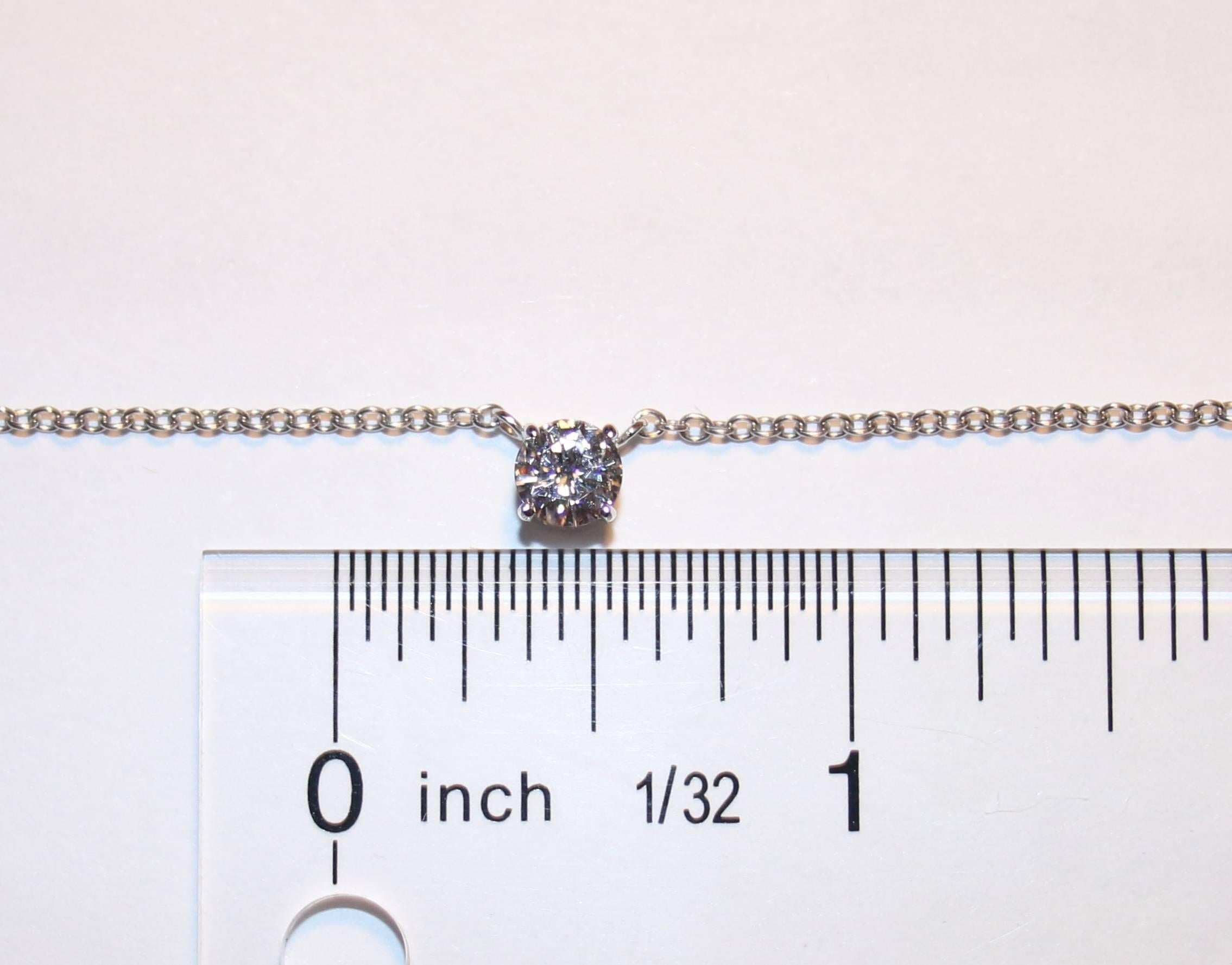 certified diamond solitaire necklace