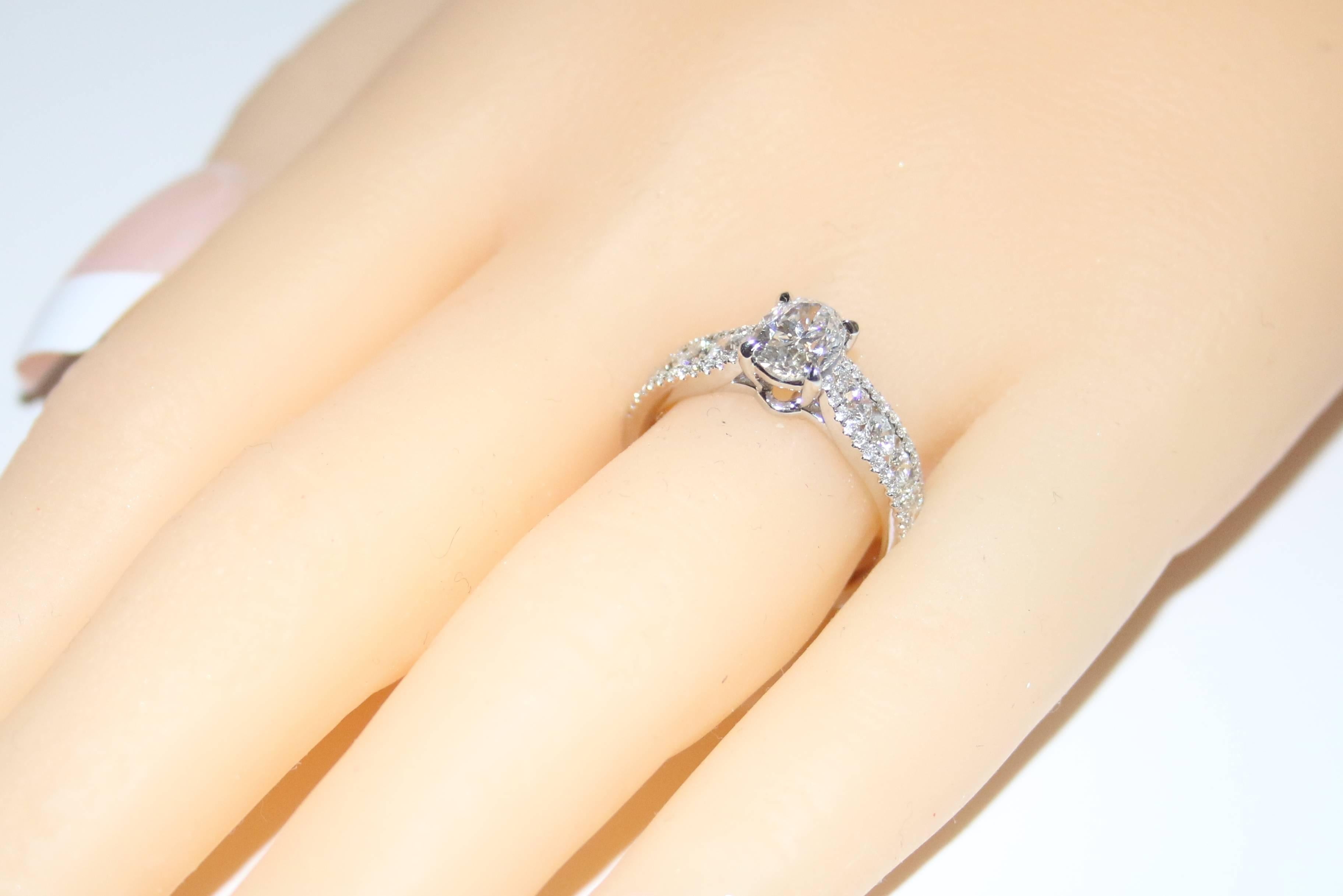 4.5 ct oval engagement ring