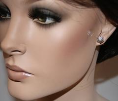 GIA Certified 2.14 Carats J VS2 Round Diamond Gold Studs