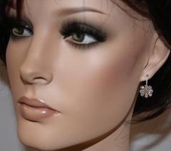 4.12 Carat Yellow And White Diamonds Platinum Gold Daisy Earrings