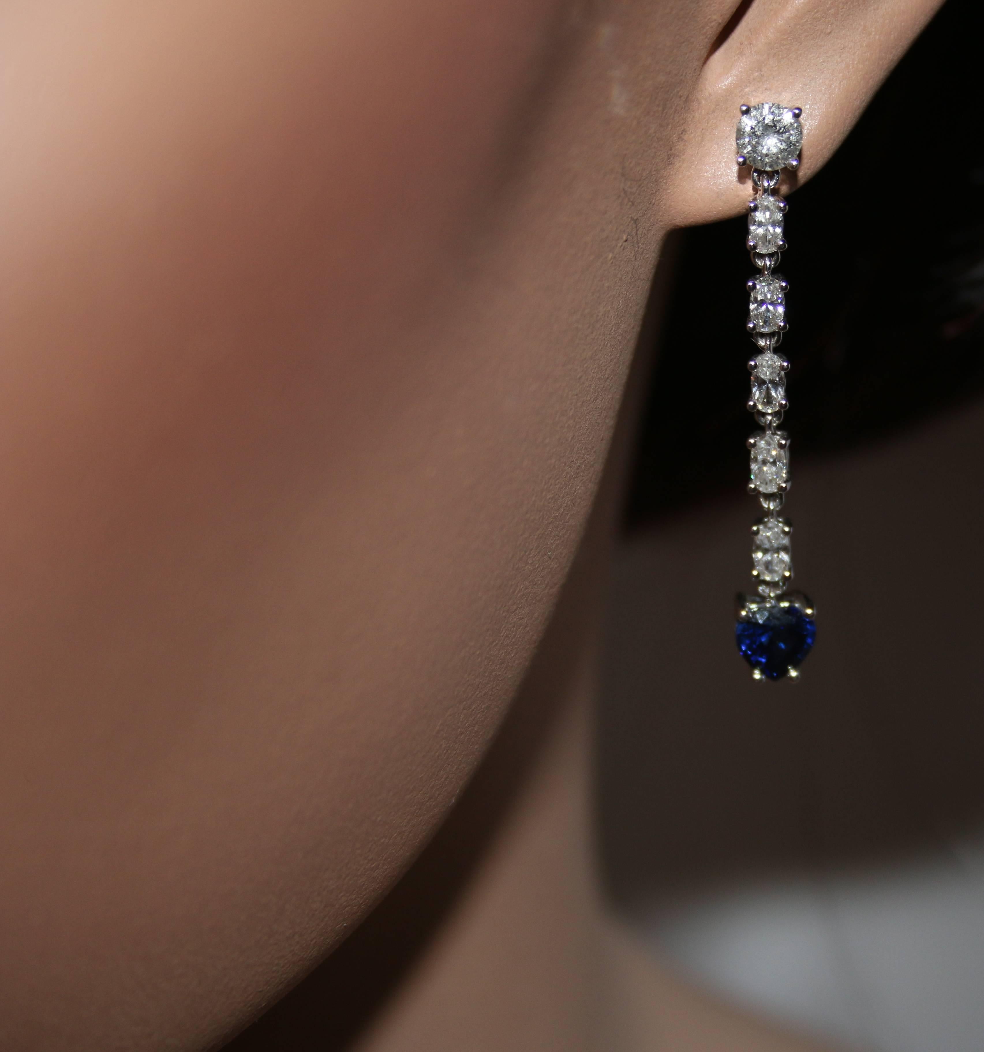 long diamond earrings