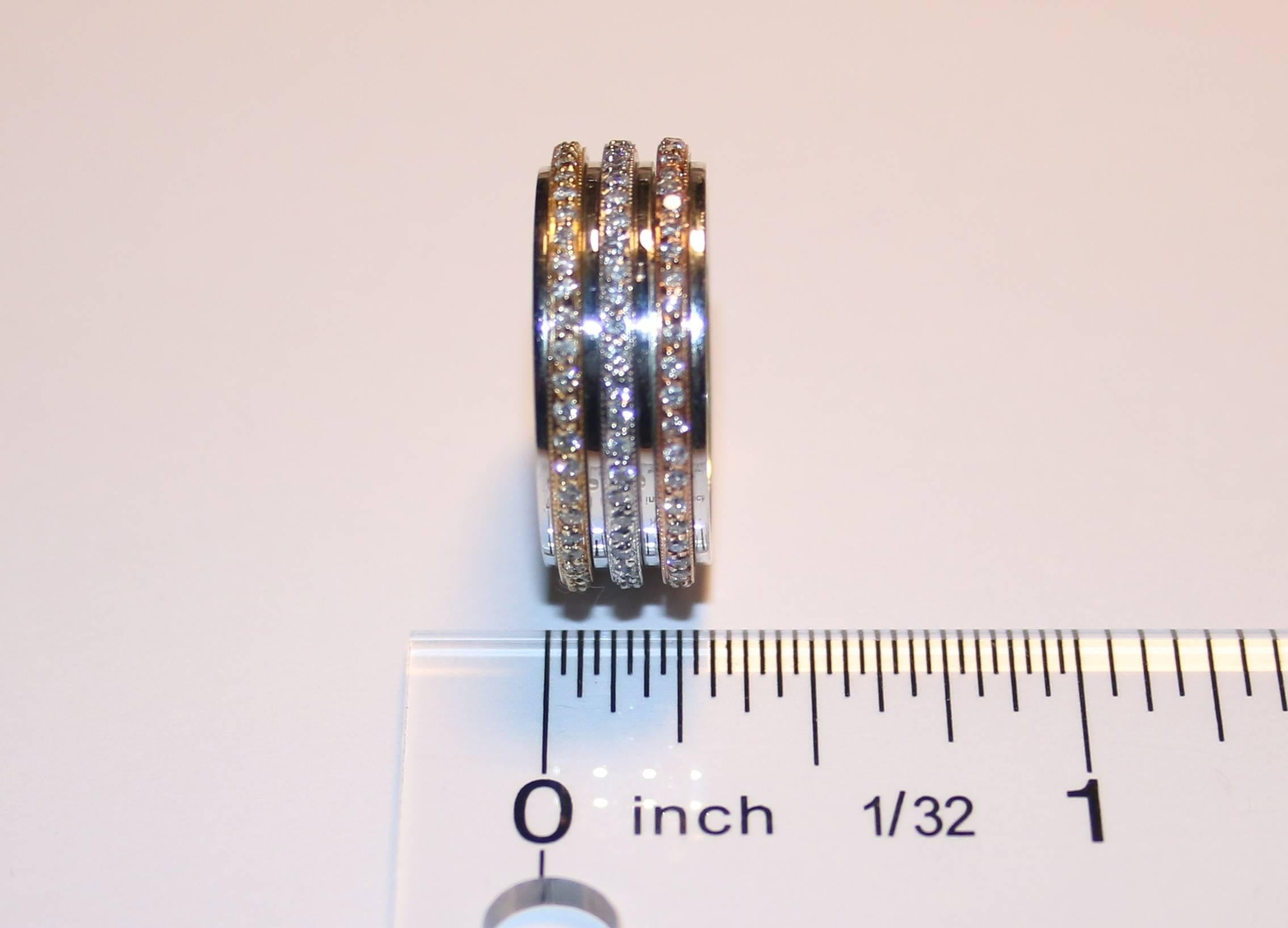 spinning wedding band diamond