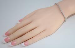 2.03 Carat Diamond White Gold Tennis Bracelet