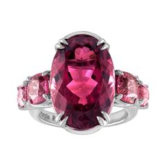 PB & Co. Purple Rain 14.10 Carat Vivid Purple Tourmaline and Spinel Gold Ring 6