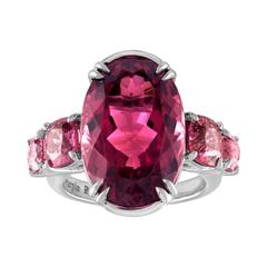 PB & Co. Purple Rain 14.10 Carat Vivid Purple Tourmaline and Spinel Gold Ring