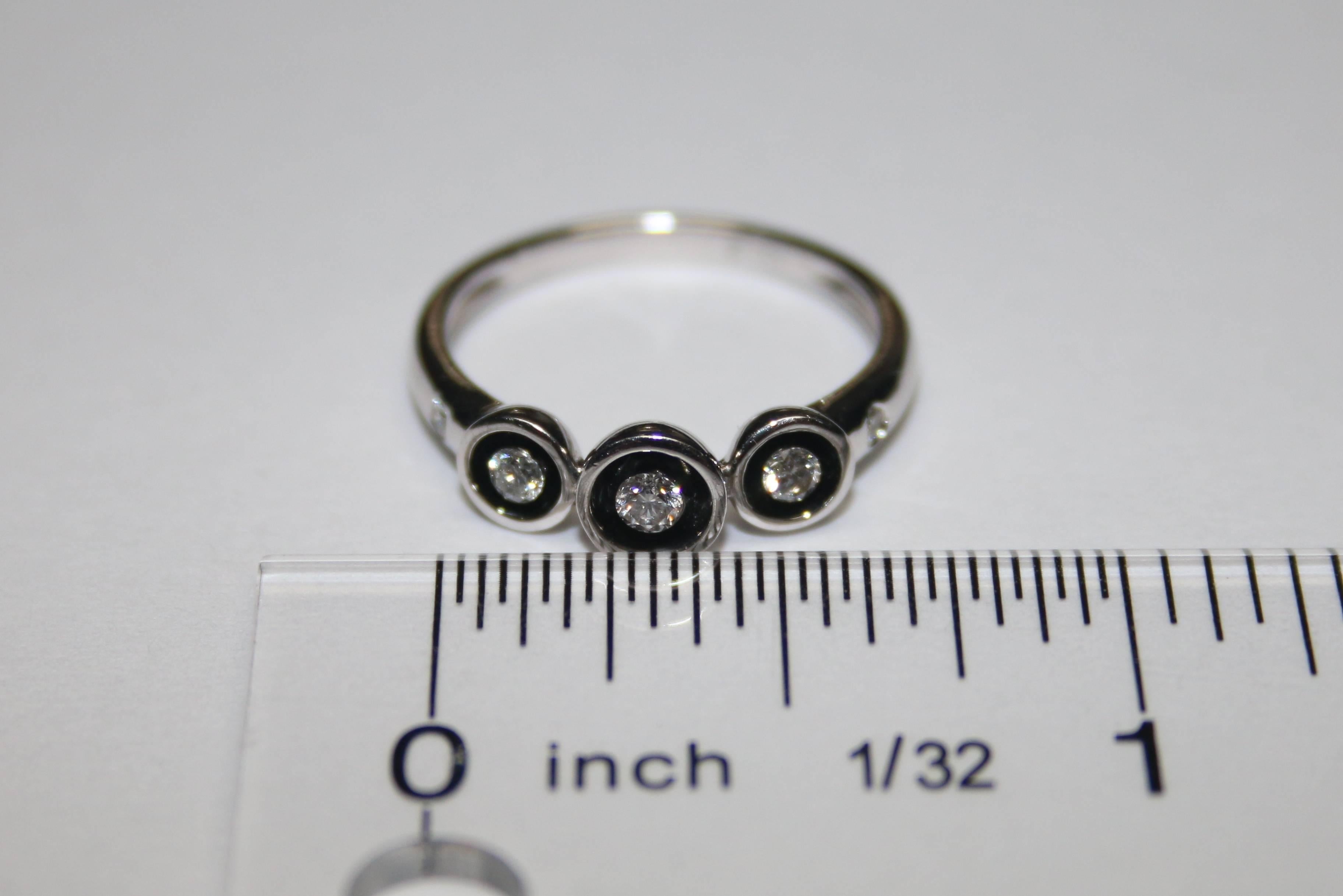 3 stone stackable rings
