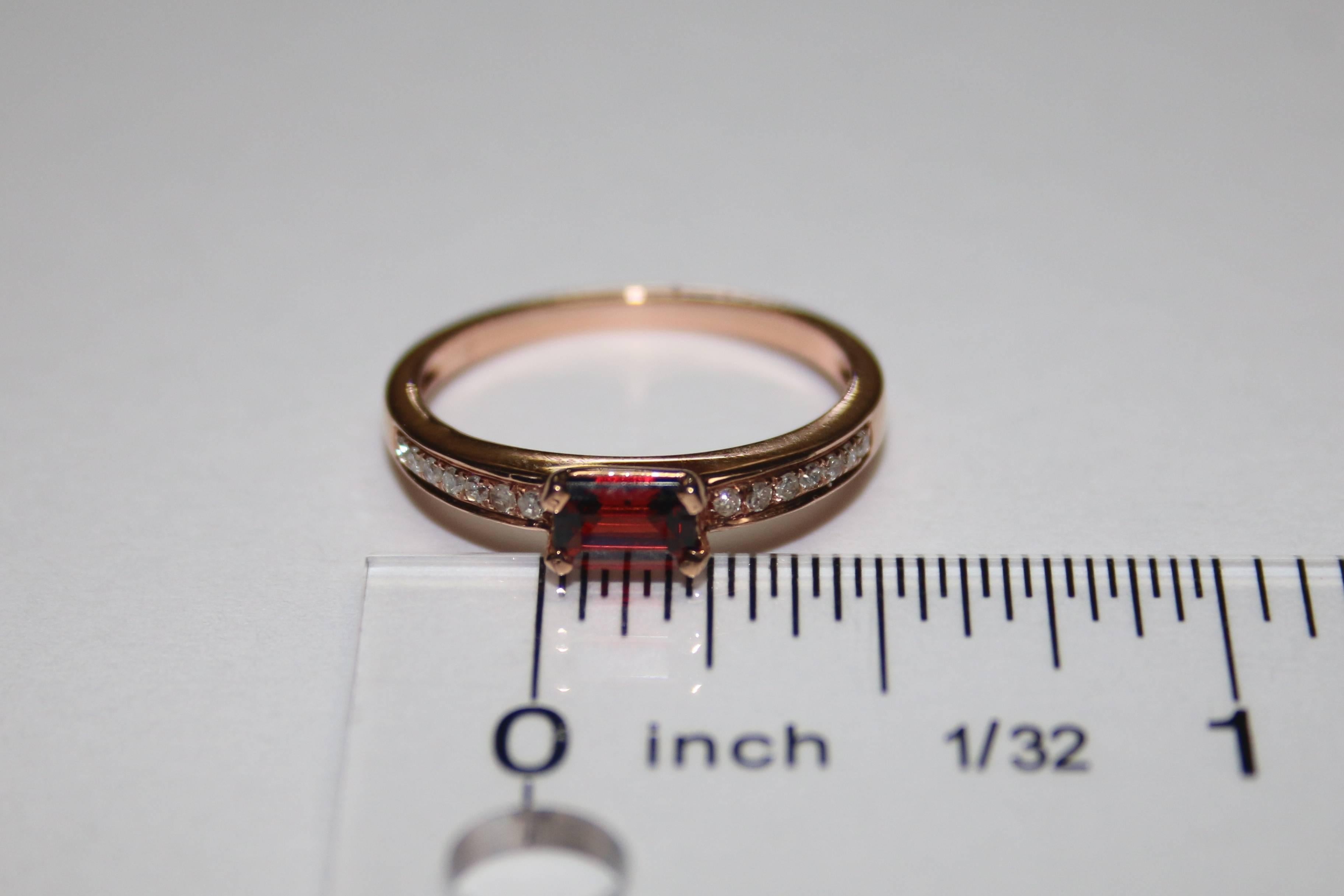 stackable garnet rings