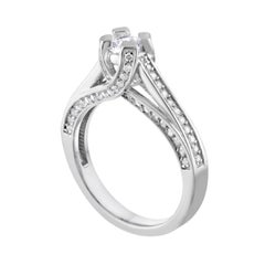 0.35 Carat Diamond Gold Round Engagement Ring