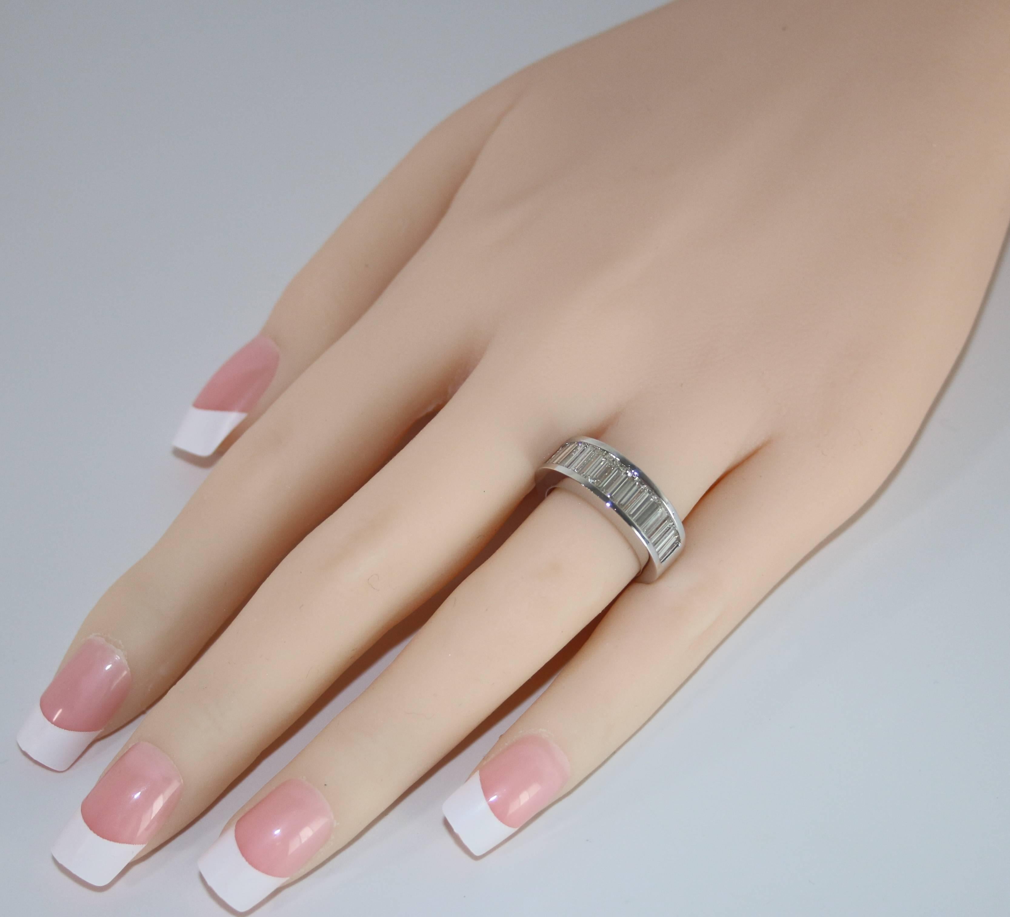diamond baguette ring