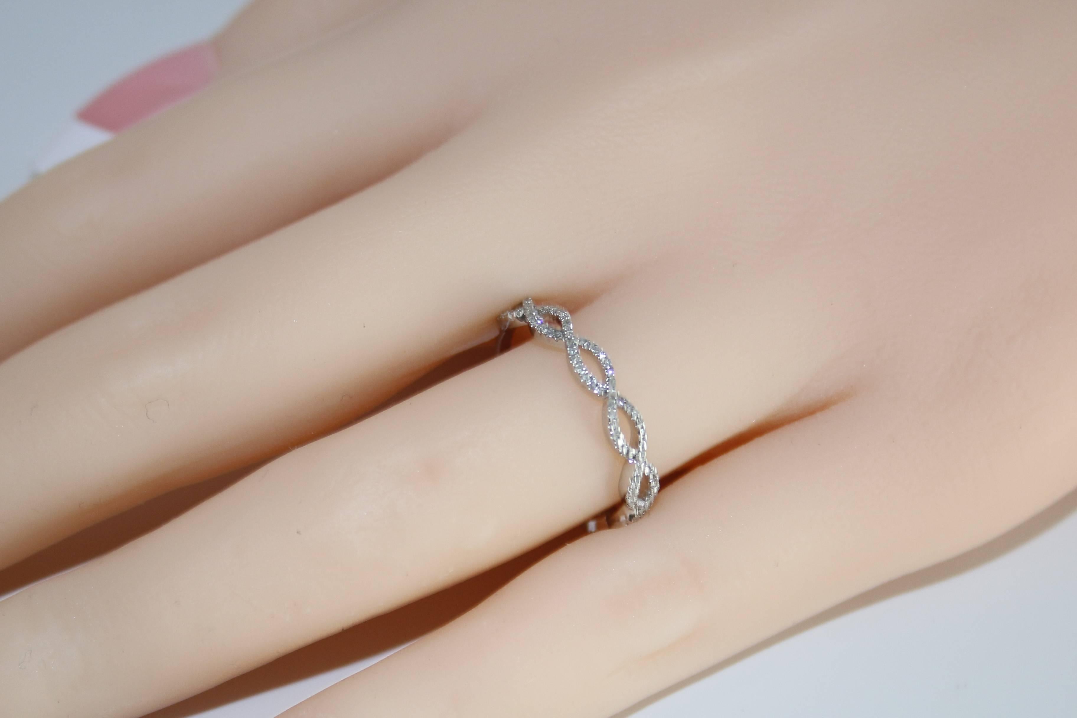 white gold infinity band