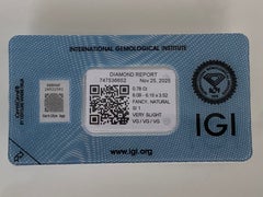 IGI-zertifizierter natürlicher Diamant der Farbe „Fancy Light Yellow“ mit einem Gewicht von 0,78 Karat
