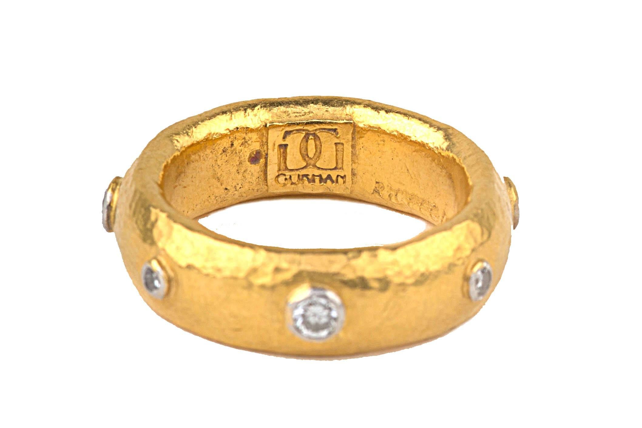 Modern Gurhan Diamond Gold Band Ring