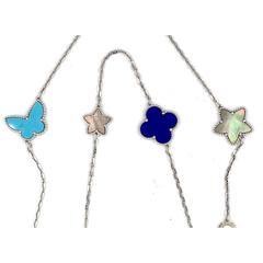 Van Cleef & Arpels Lucky Alhambra Gemischte 12-Motiv-Halskette