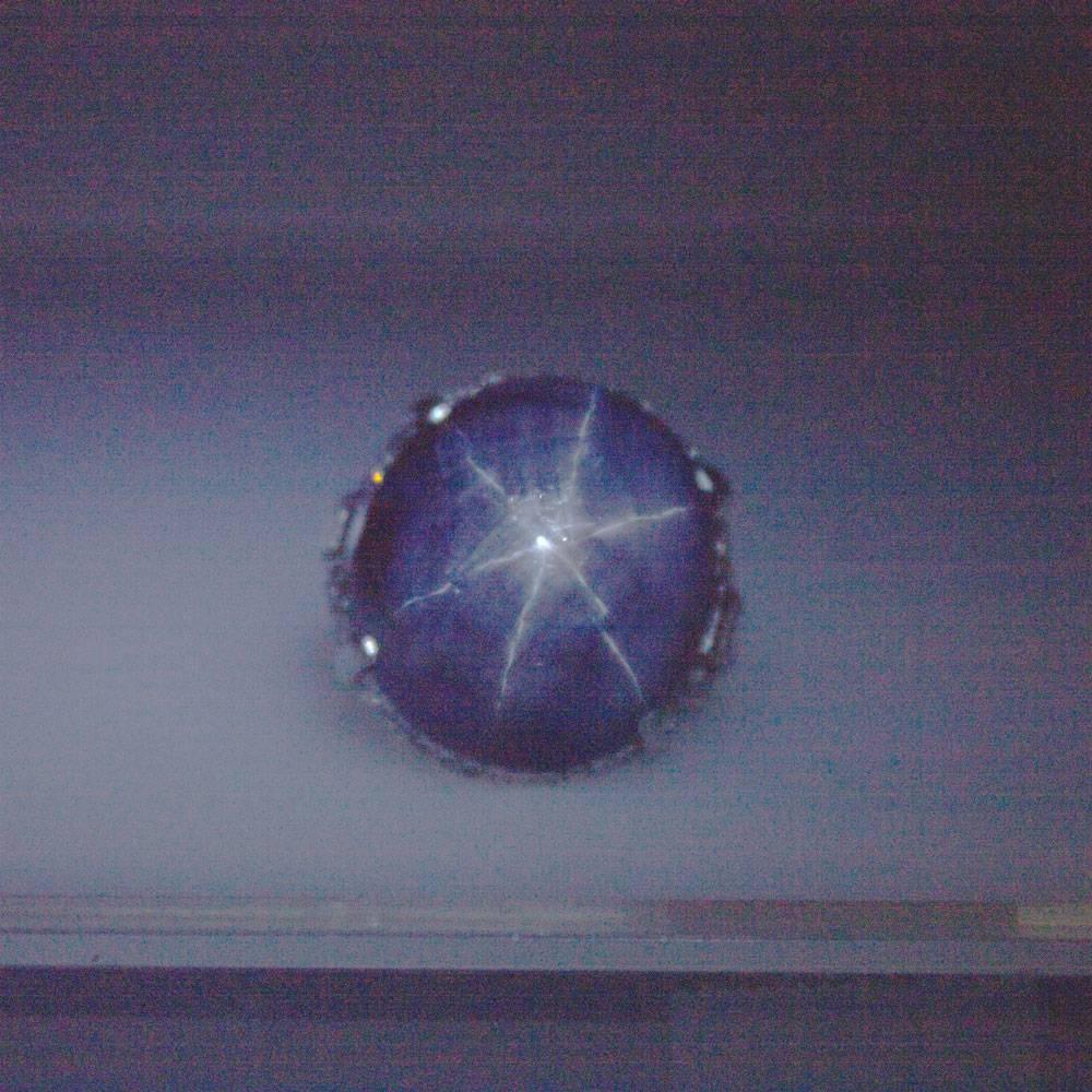 Art Deco Star Sapphire Diamond Platinum Ring In Excellent Condition In Boca Raton, FL