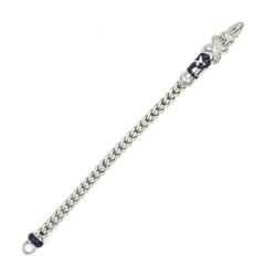 Soho Black Enamel Diamond Gold Link Bracelet