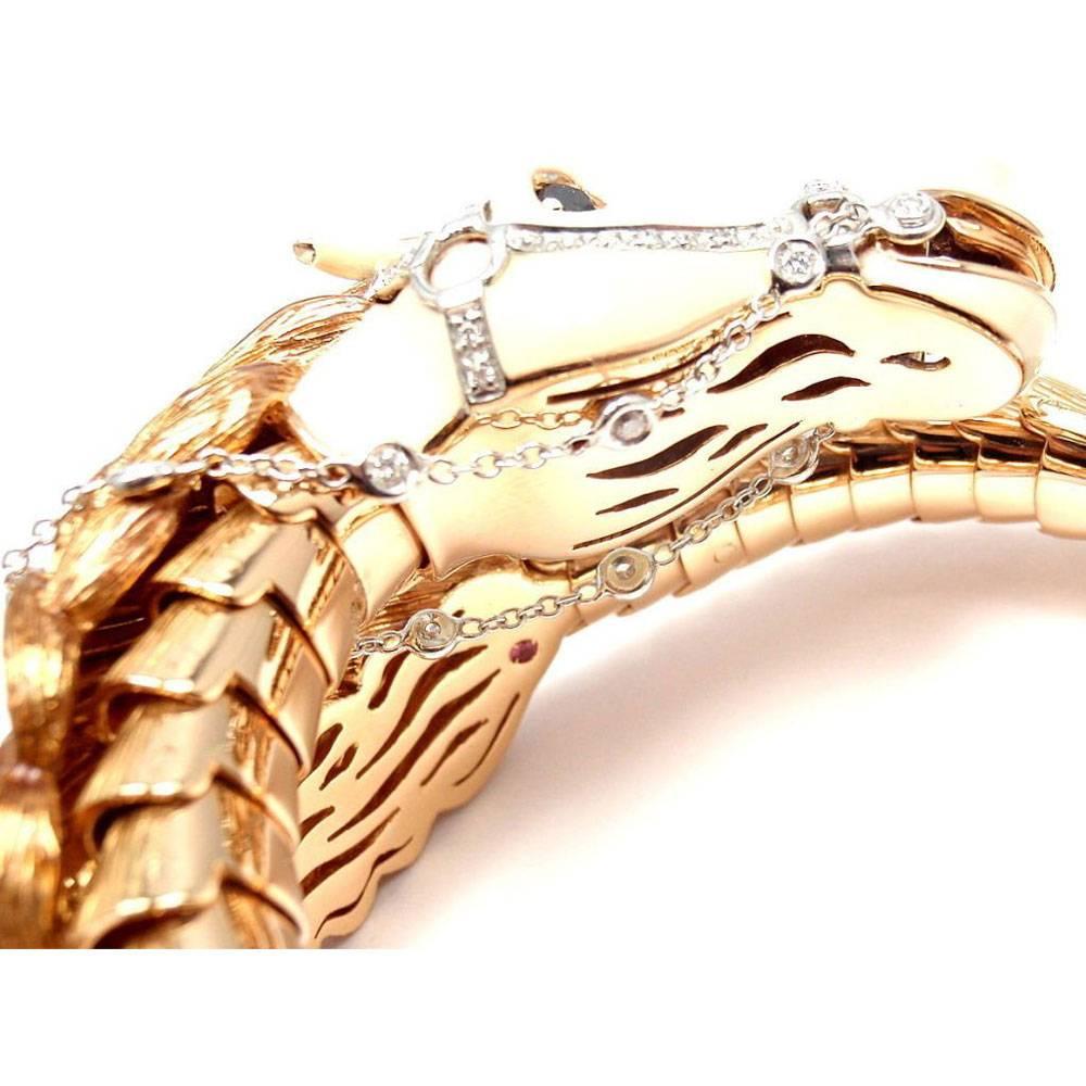 gold horse bracelet