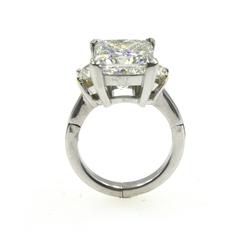 6.22-Carat Princess Cut Diamond Platinum Engagement Ring  GIA Certified