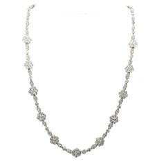 Tiffany & Company 8.5-Carat Diamond Platinum Estate Floral Necklace