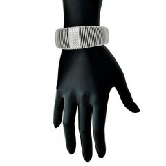 Verdi Diamond White Gold Flexible Bracelet