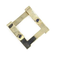 1960s Cartier Cabochon Sapphire Gold Money Clip