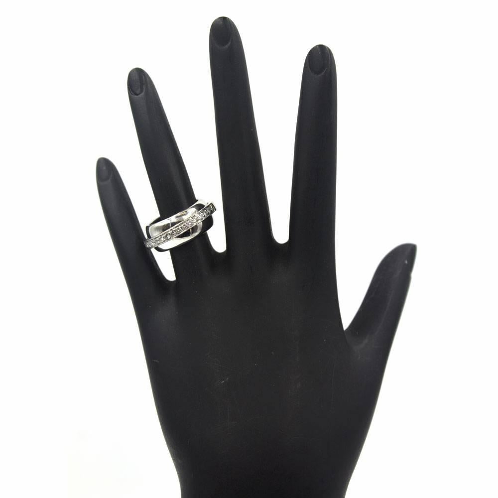 Piaget Possession Diamond 18 Karat White Gold Band Ring In Excellent Condition In Boca Raton, FL