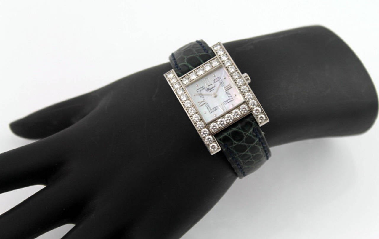 Chopard Lady's White Gold Your Hour Quartz Dress Wristwatch Ref 136621 1