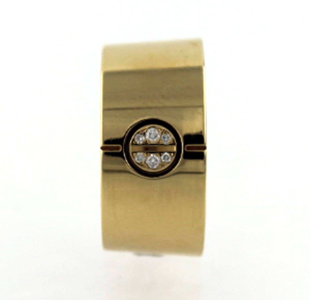 Women's or Men's Cartier Diamond Gold Love Ring