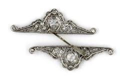 1920s Marzo Diamond Platinum Brooch and Clip