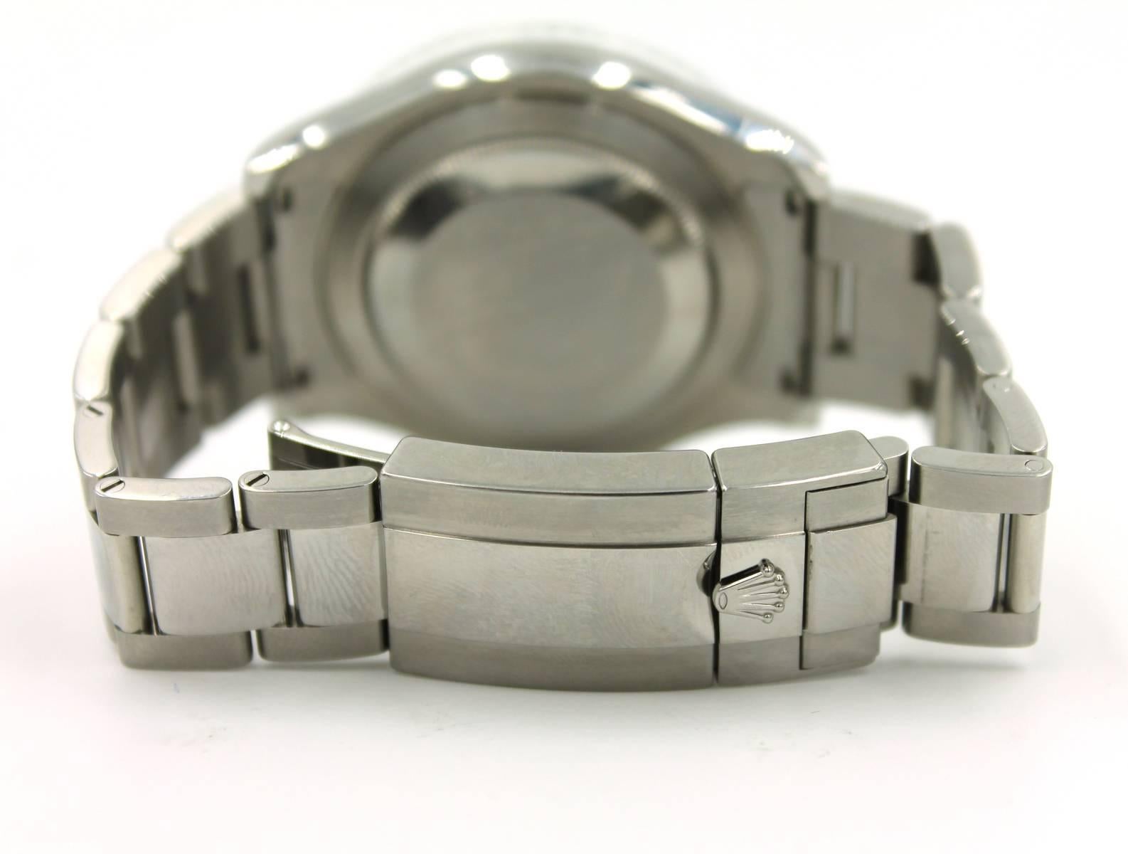 Rolex, Oyster Perpetual Yacht-Master in stainless steel and platinum.  The watch has a platinum dial, oyster-lock, concealed clasp oyster bracelet.  Pre-owned and in excellent condition.  The watch comes with box & papers.  The retail for this watch