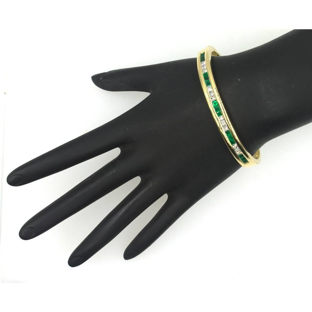 tiffany emerald and diamond bracelet