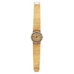 Piaget Diamond Bezel 18 Karat Yellow Gold Ladies 25mm Dress Watch
