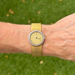 Piaget Diamond Bezel 18 Karat Yellow Gold Ladies 25mm Dress Watch