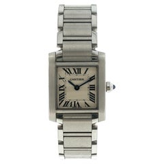 Cartier Tank Francaise Stainless Steel Watch Small Model