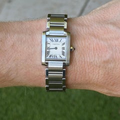 Cartier Tank Francaise Stainless Steel Watch Small Model