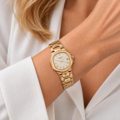 Orologio Patek Philippe Nautilus da donna in oro giallo 18 carati, con scatola originale e documenti