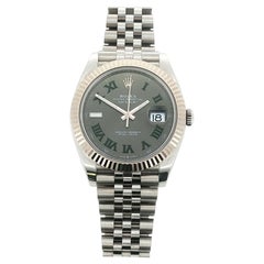 Rolex 41 mm Datejust 126334 Wimbledon Stainless Steel Watch Jubilee Bracelet