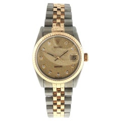 Rolex Datejust Diamond Jubilee Dial 31mm Two Tone Midsize Watch 1995
