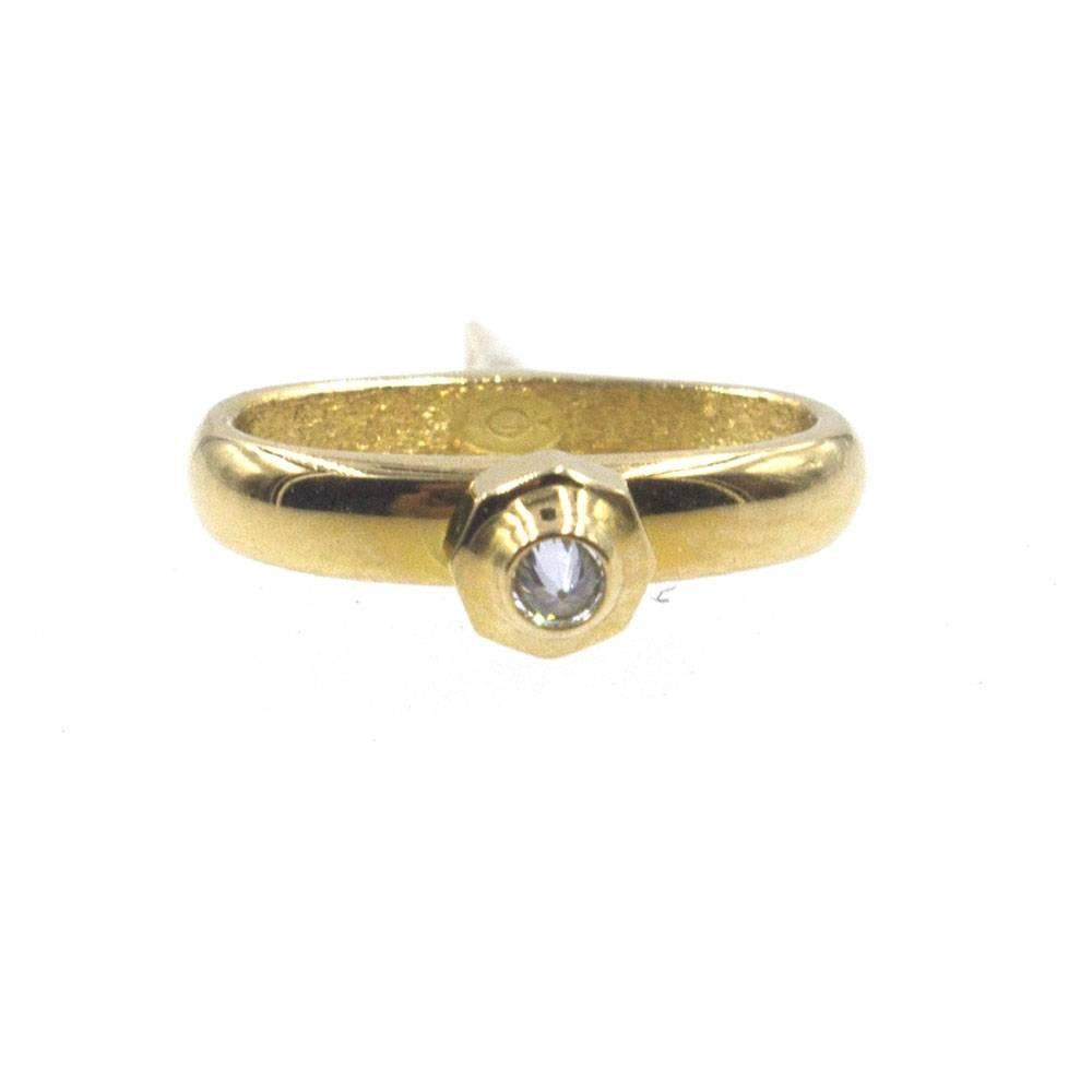 Cartier Yellow Gold Declaration Diamond Bracelet Wristwatch 4