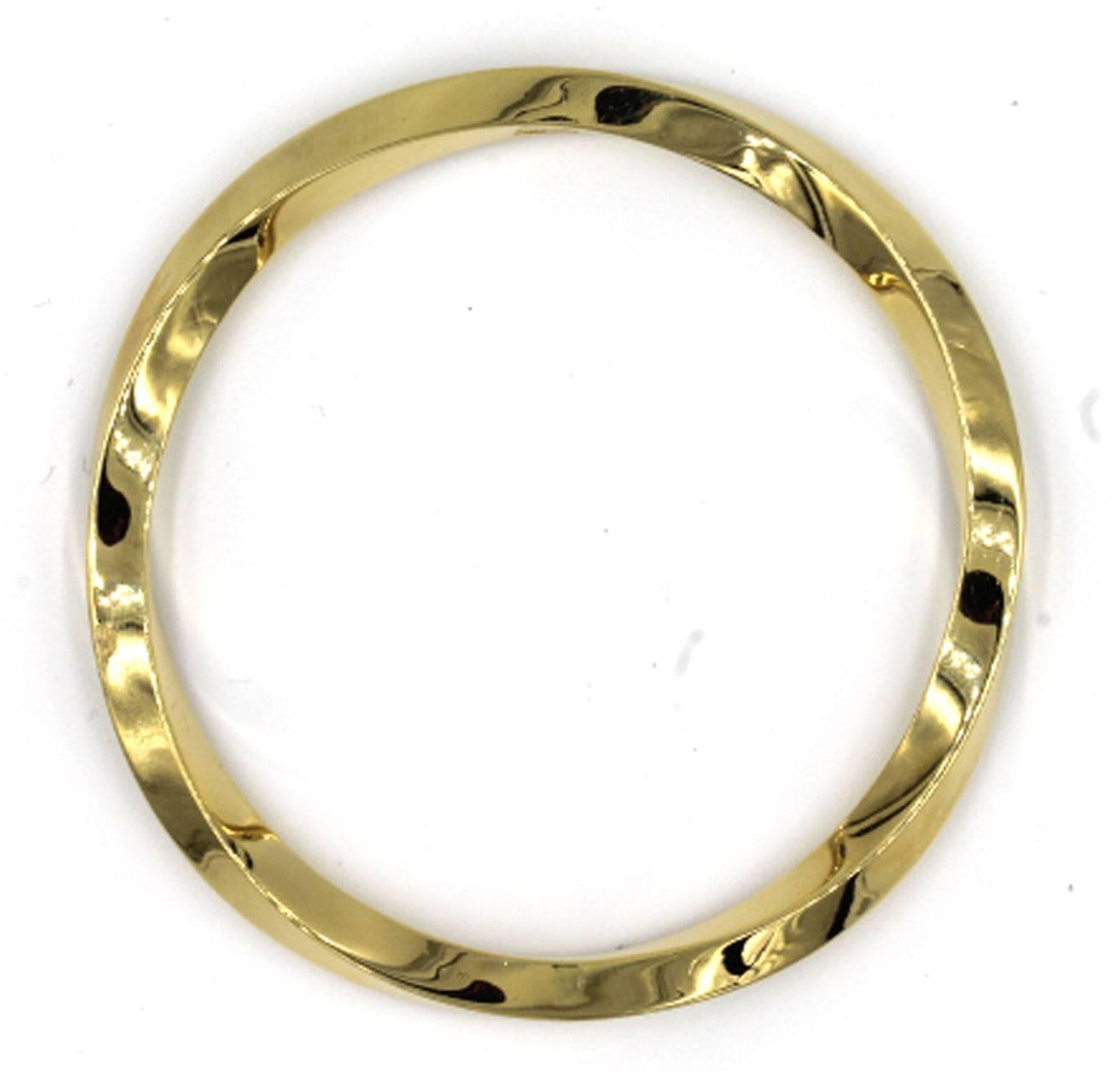 Women's Tiffany & Co. Gold Classic Twist Bangle Bracelet