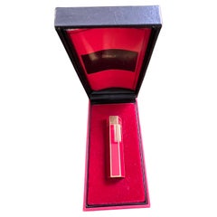 Celine, Circa 1980s Valentine Special, Hot Red Lacquer & Gold Vintage Lighter