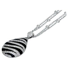 Leo Pizzo 18K White Gold Diamond Necklace