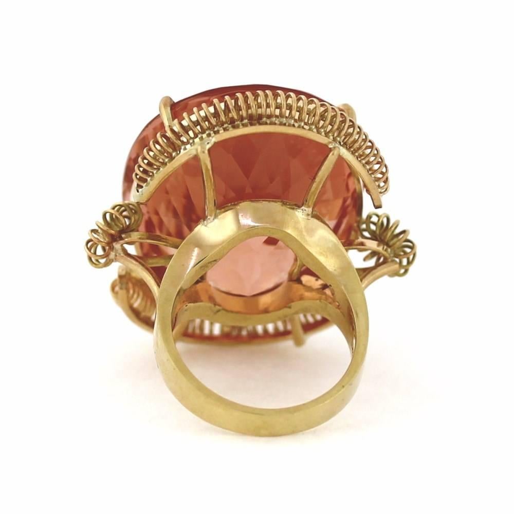 morganite rings rose gold