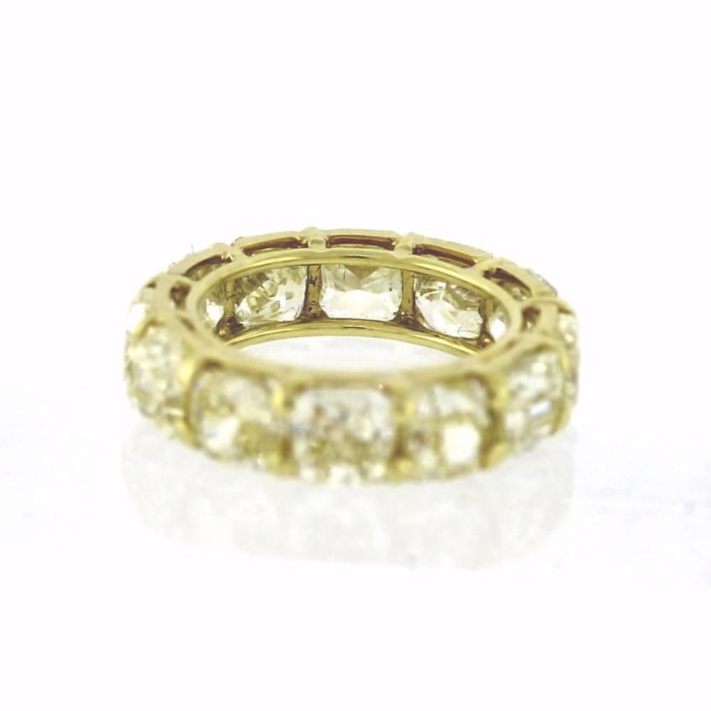 yellow diamond eternity ring